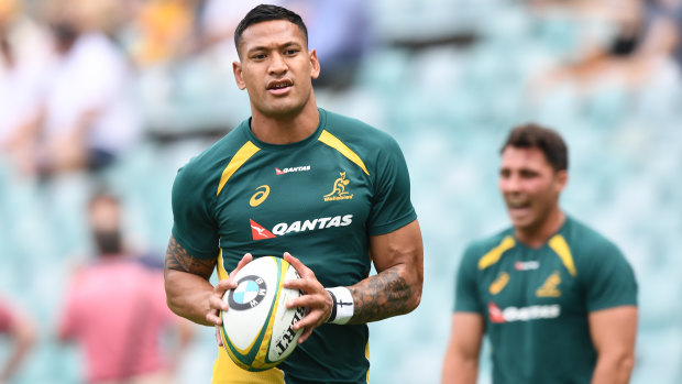 Furore: Israel Folau's Instagram comment has put pressure on Rugby Australia to act. has 