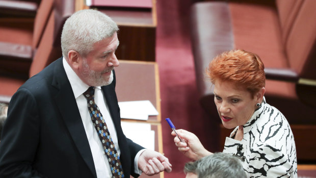 Communications Minister Mitch Fifield has yielded to some of Pauline Nation's demands on the ABC.
