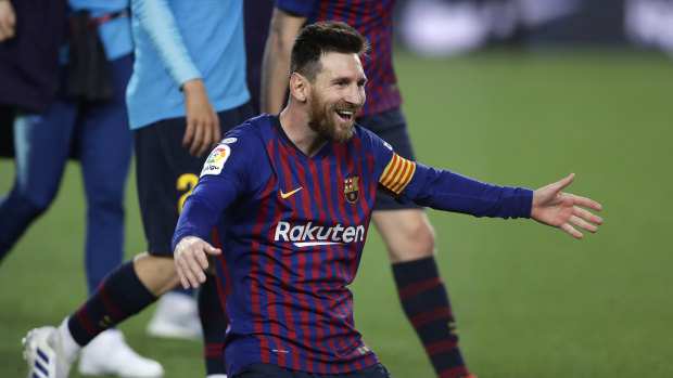 Lionel Messi sealed the title for Barcelona.