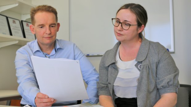 QIMR researchers Emily Hielscher (right) and Professor James Scott have found a strong link between auditory hallucinations and psychological distress and an increased risk of attempting suicide in young people
