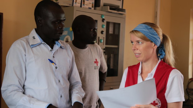 Nurse Ruth Jebb in Darfur, Sudan.