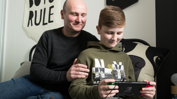 'All their mates do it': Patrick's father Brian doesn't mind if he spends money on Fortnite as long as it doesn't get out of hand.