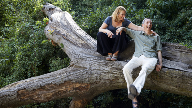 Tracy Chevalier and Jon Drori. "Young people will see Jon and yell, ‘Hey, plant guy!’ ‘Seed guy!’ which makes him happy," says Tracy.