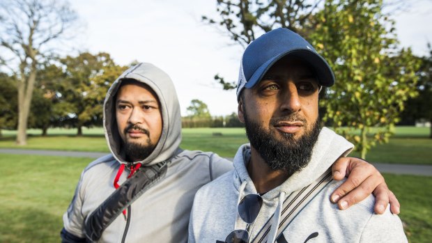 Taufan Mawardi and Ali Armando, Australian Muslim volunteers now in Christchurch.