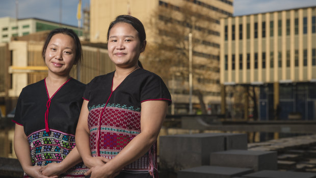 After being terrorised by the Burmese army in their native Karen State, sisters Rebecca Di Gay and Lah Gay Paw are building new lives in Canberra.