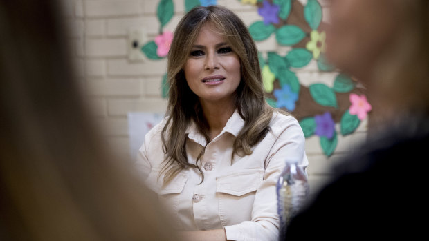 Without a hint of irony, Melania Trump is advocating for people to be kinder to each other on social media.