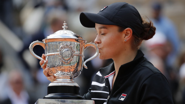 Ash Barty won her first grand slam title at the age of 23 despite taking a year off earlier in her career.