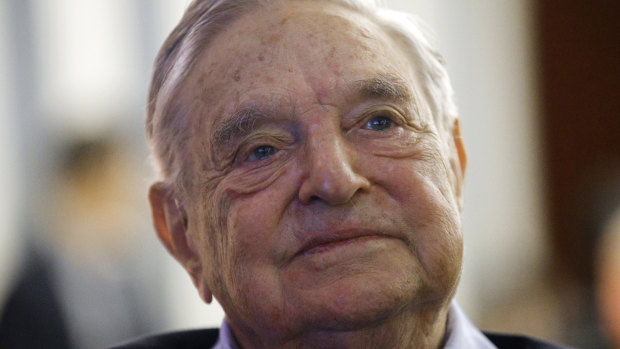 Liberal philanthropist George Soros.