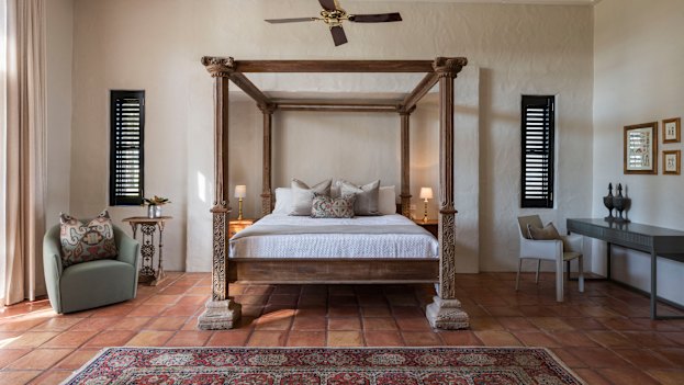 Each suite in Spicers Tower Lodge is differently furnished.