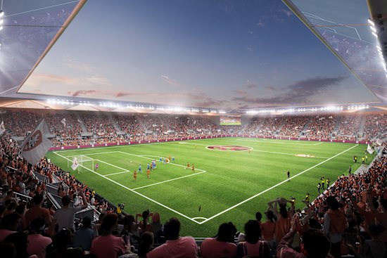 Football Queensland’s proposal for a ‘tier two’ stadium at Perry Park.