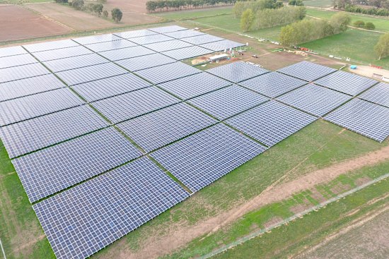 A 128MW solar farm located just outside of Numurkah in Victoria.