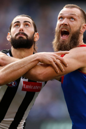 Brodie Grundy has now joined Max Gawn at Melbourne.