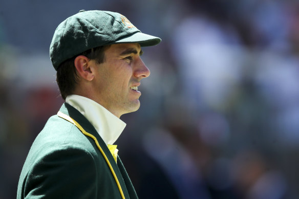 Pat Cummins prepares to toss ahead of the first Test of the summer against the West Indies in Perth.