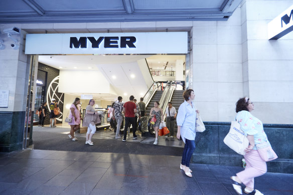 Myer has signed a number of loyalty points deals over the past year. 