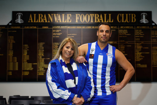 Marlene and Dean Formosa at Albanvale Football Club.
