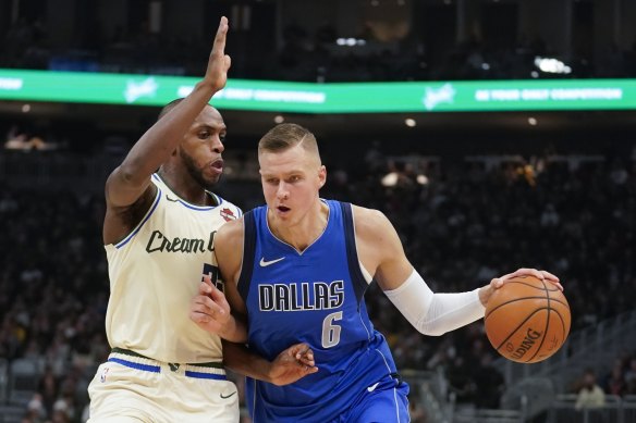Kristaps Porzingis stepped up in Luka Doncic's absence for Dallas.
