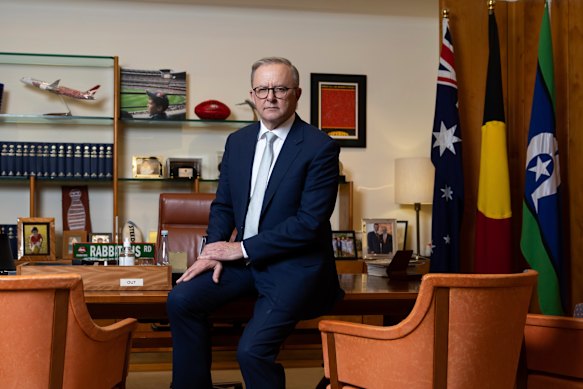 The ABC will pre-record Albanese’s national address in his office in Parliament House.