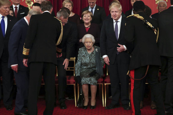 British Prime Minister Boris Johnson, pictured with the Queen, was keen to emphasise the solidarity of the alliance.