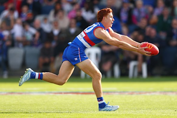 Ed Richards has been a midfield weapon for the Western Bulldogs.