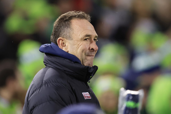 Canberra coach Ricky Stuart.