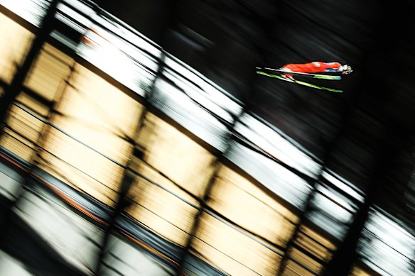 All eyes have been on the ski jumping in Predazzo. 