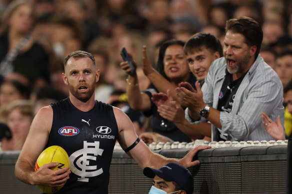 Sam Docherty has made a successful comeback to AFL after treatment for testicular cancer.