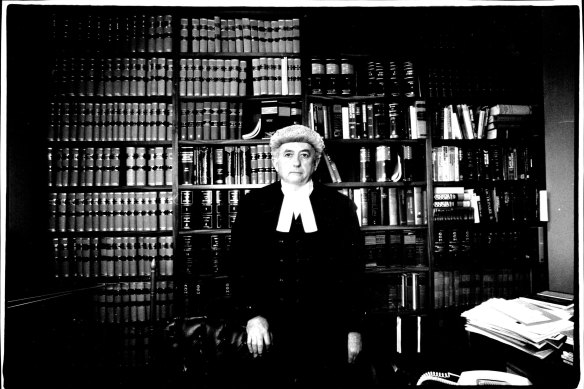 Barrister Ian Barker in his office
