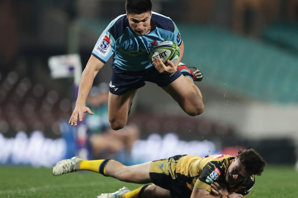 Jack Maddocks playing for the Waratahs in 2020.
