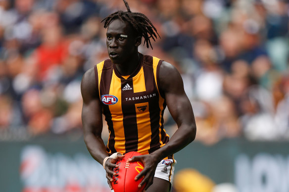 Changkuoth Jiath led the way from half-back for the Hawks.