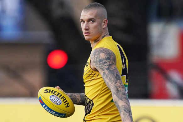 Dustin Martin is set to return from a rib injury.