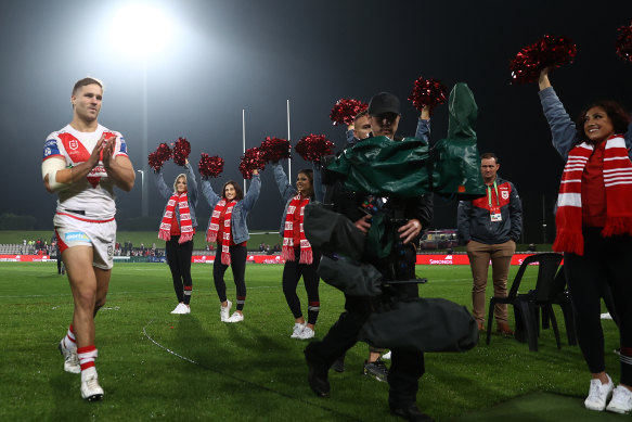 De Belin’s return to NRL in June elicited  a standing ovation from fans.