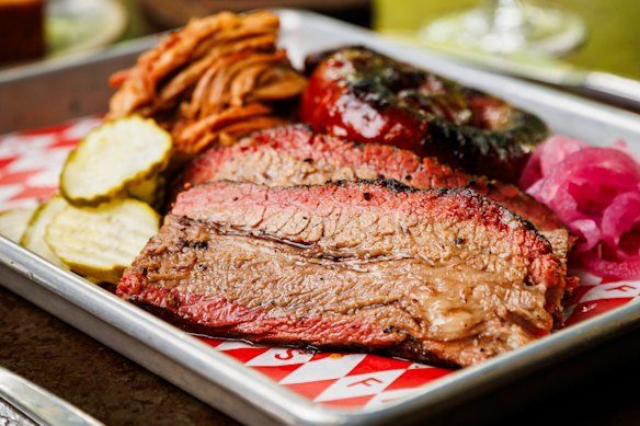 Fancy Hank’s BBQ at the top end of Melbourne’s Bourke Street, Melbourne.