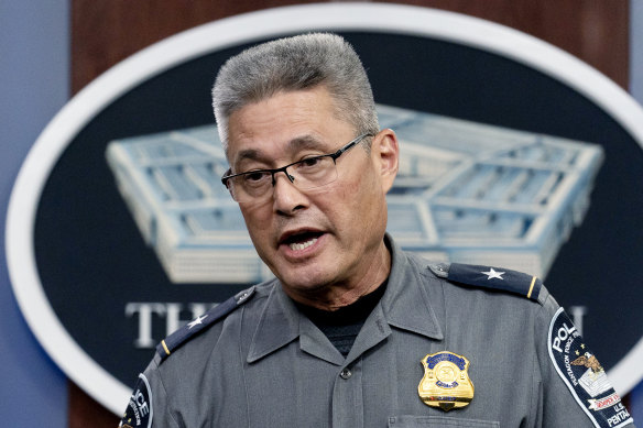Pentagon Police Chief Woodrow Kusse would not be drawn on the details of the attack. 