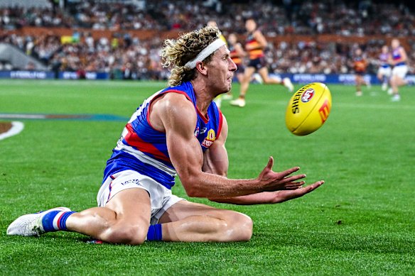 Bulldog Aaron Naughton: Is he the most influential forward in the AFL?