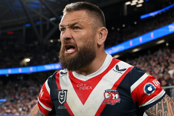 The enforcer: Roosters veteran Jared Waerea-Hargreaves.