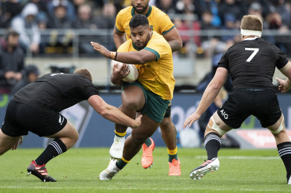 Taniela Tupou was one of the Wallabies' best in the first Bledisloe Test.