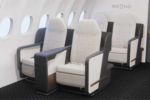 Beond has adopted a single-class offering, with all lie-flat seats.