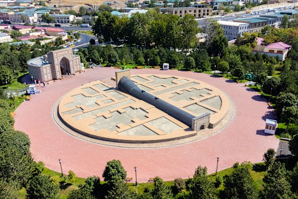 The Observatory of Ulugbek, built by mathematician and astrologer Ulugh Beg.