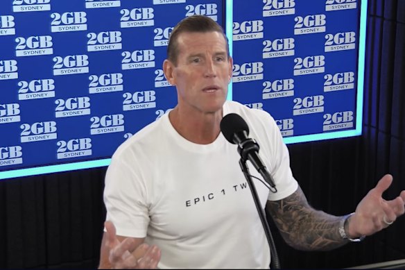 Ben Roberts-Smith during his interview with Ben Fordham on 2GB.