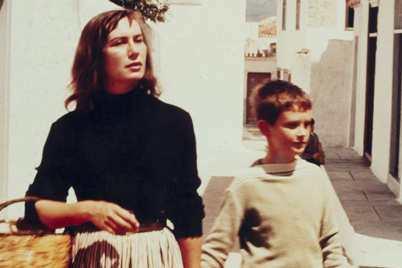 Life Burns High is a portrait of the life of writer Charmian Clift, pictured here on the Greek island of Hydra with her eldest son, Martin.