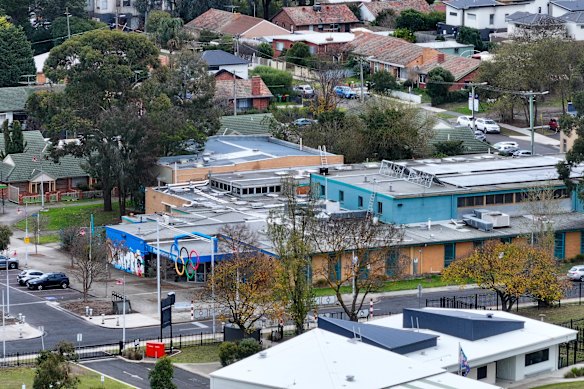 Olympic Leisure Centre stands within the former athletes’ village that was converted to public housing.