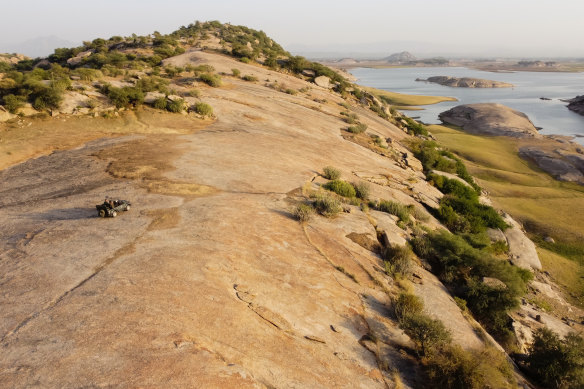 The Jawal campsite is set among billion-year-old granite rock formations.
