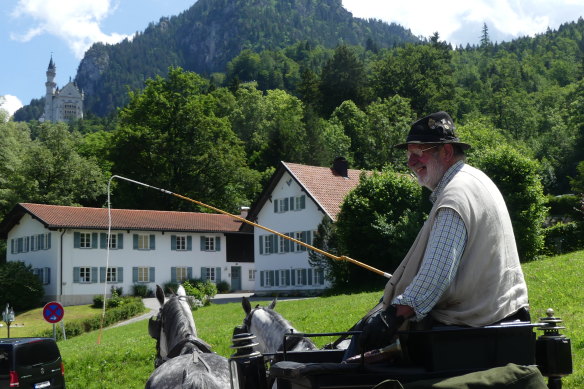 Travellering by centuries-old carriage.