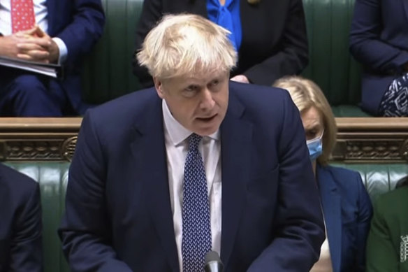 British Prime Minister Boris Johnson apologises for attending a party in his garden during lockdown.