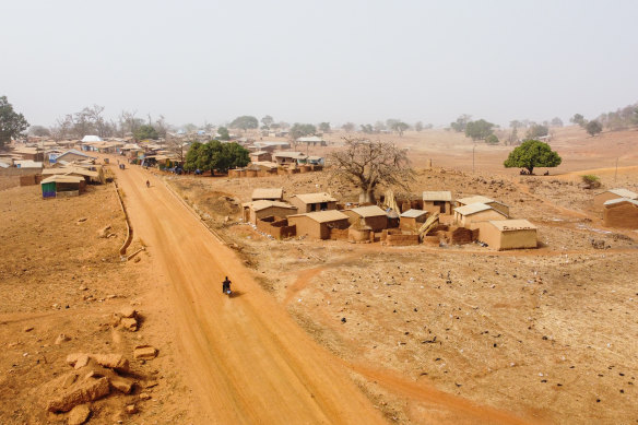 The town of Gban, Talensi, where the Shaanxi mine is located.