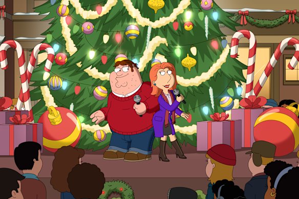 O filme de Natal em família da Lifetime, Disney, Hulu, Family Guy, Hallmark Channel.