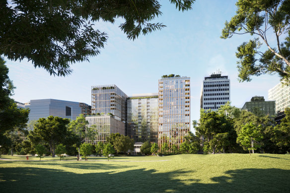 An artist’s impression of Home’s proposed build-to-rent project on Queens Road.