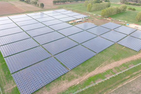 A revamped SEC could deliver many more solar farms like this one  outside Numurkah in Victoria.