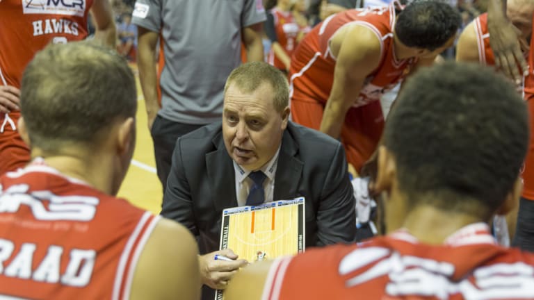 The Hawks and their Canberra coach Rob Beveridge will move a home game to the AIS Arena.