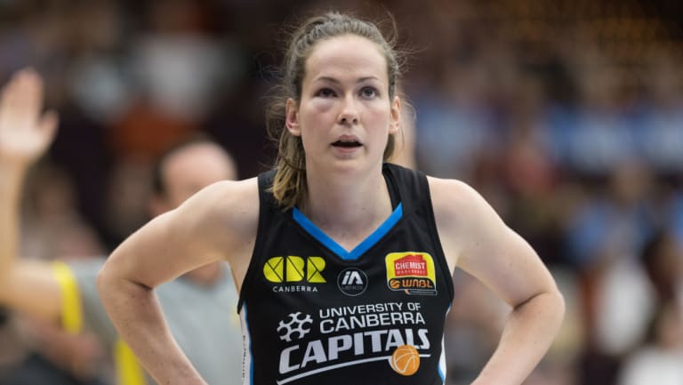A mosquito was the culprit for Canberra Capitals forward Keely Froling's swolen eye.